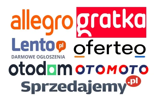 Loghi dei principali siti di annunci in Polonia